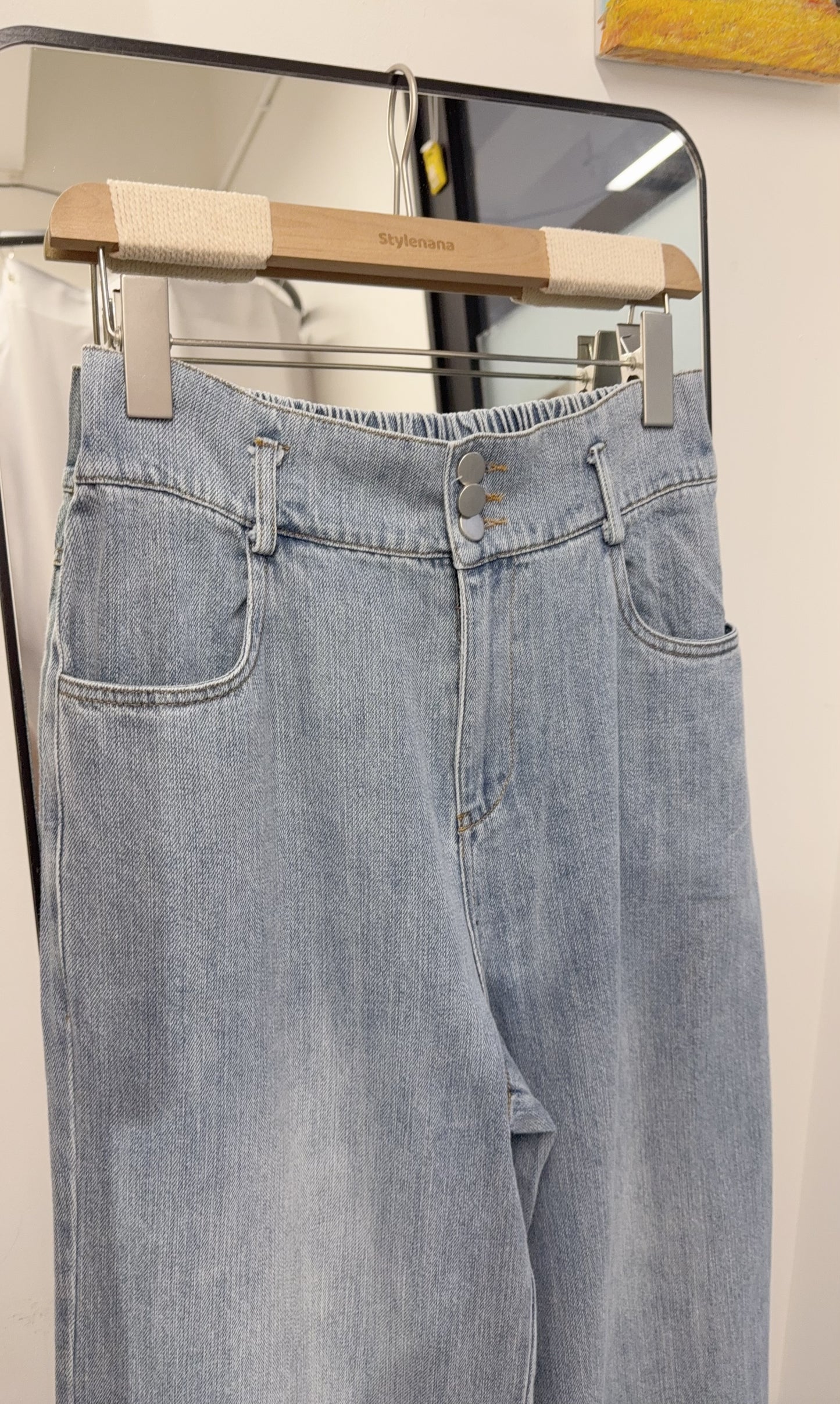 夏季・修腰洗水薄牛仔 1色入 1S70317