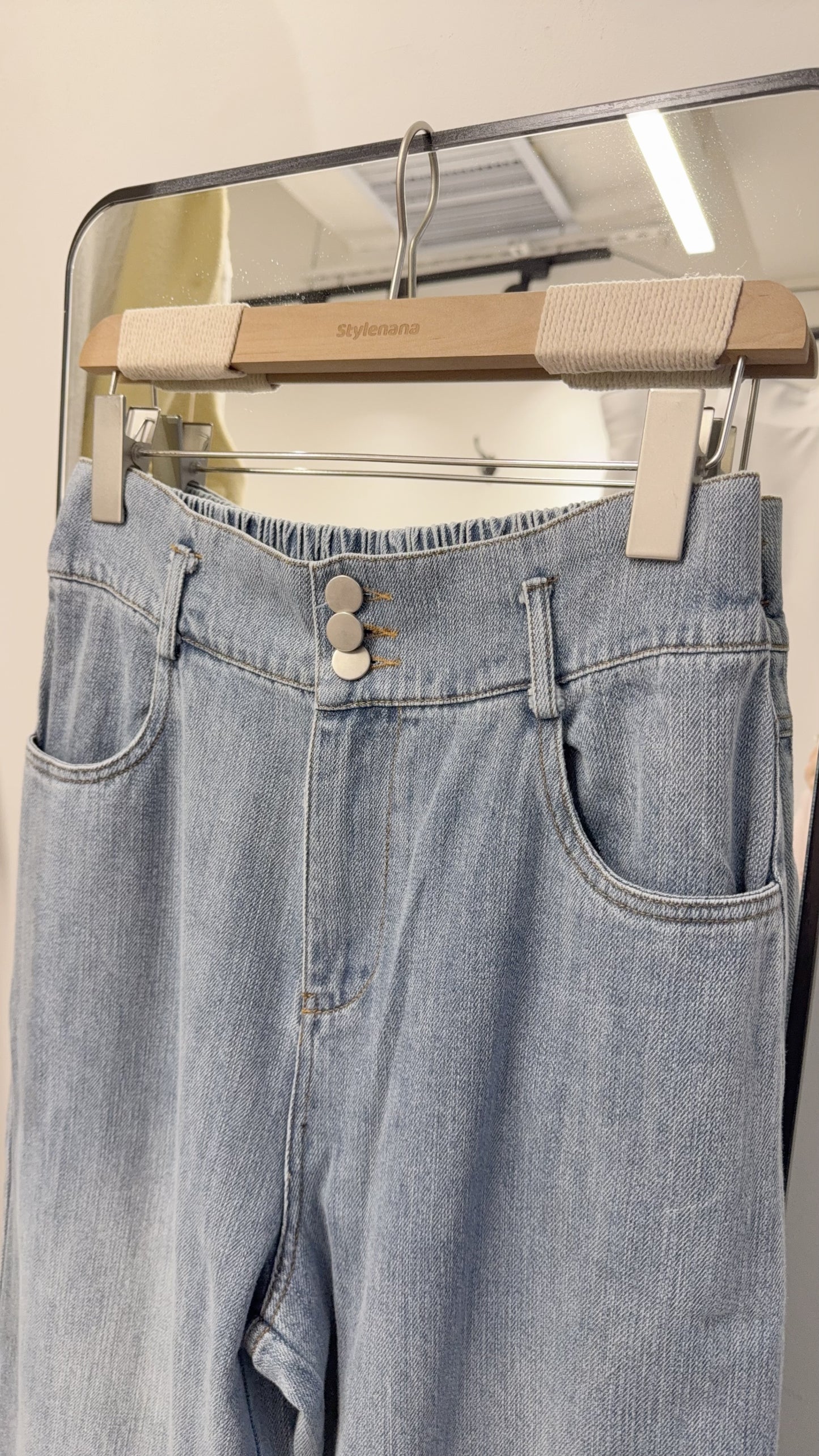 夏季・修腰洗水薄牛仔 1色入 1S70317