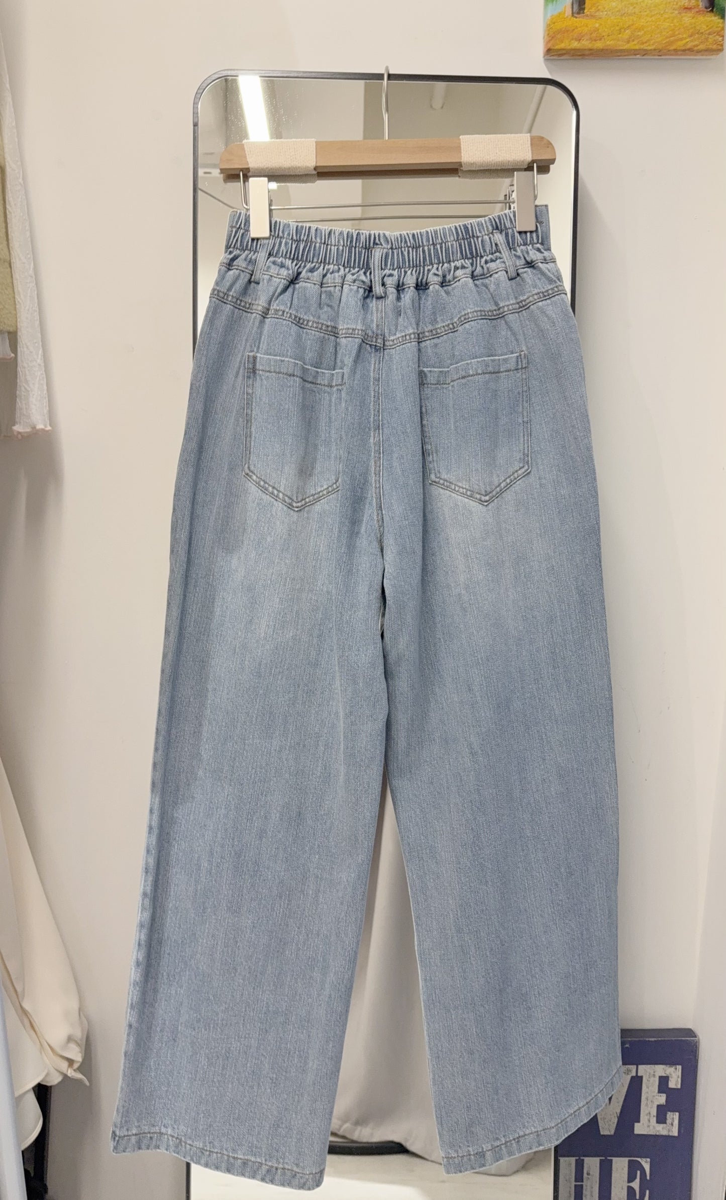 夏季・修腰洗水薄牛仔 1色入 1S70317