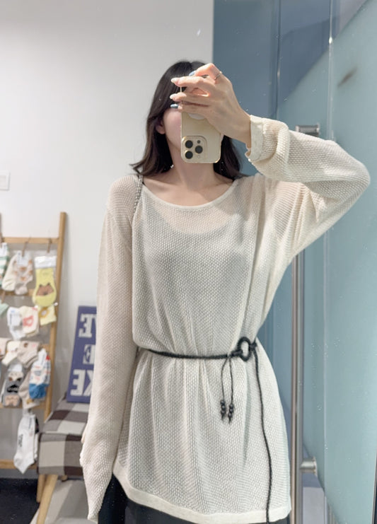 夏季・斜網衫配超彈吊帶裙SET 2色入 1S60835