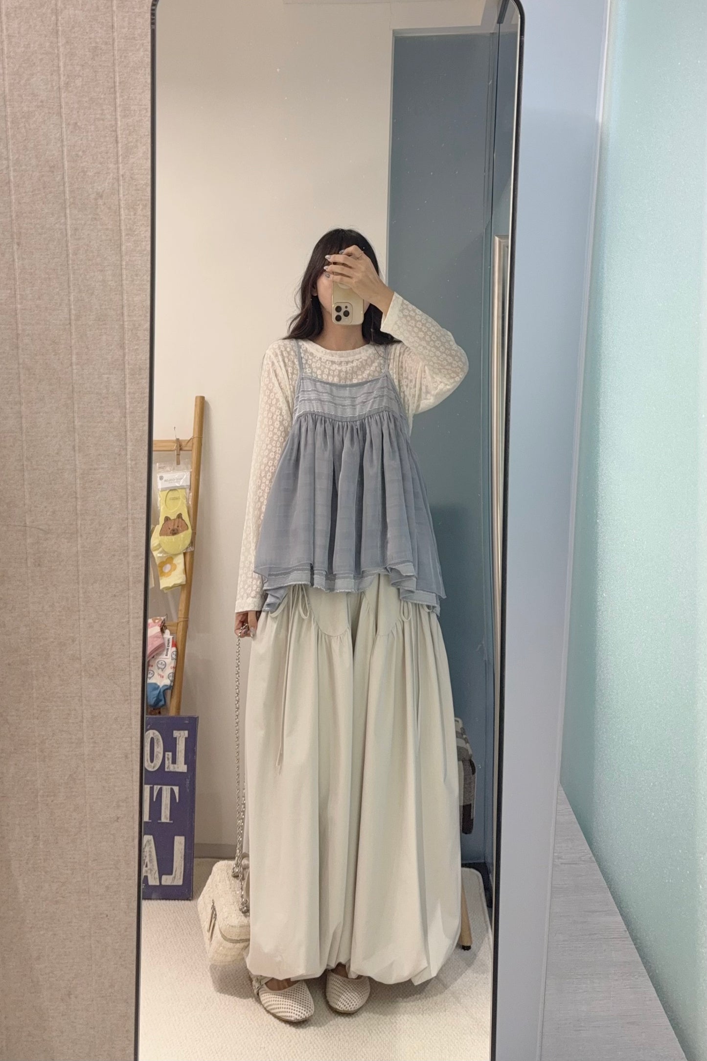 夏季・緞面質感吊帶上衣 2色入 1S10837
