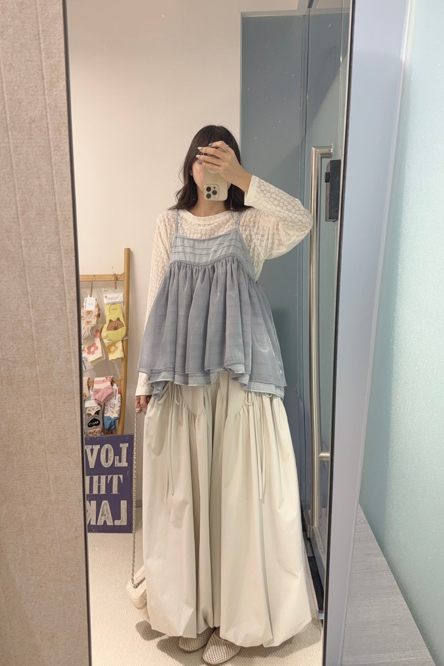 夏季・緞面質感吊帶上衣 2色入 1S10837