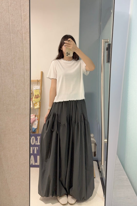 夏季・撞色邊彈性薄Tee 3色入 1S50836