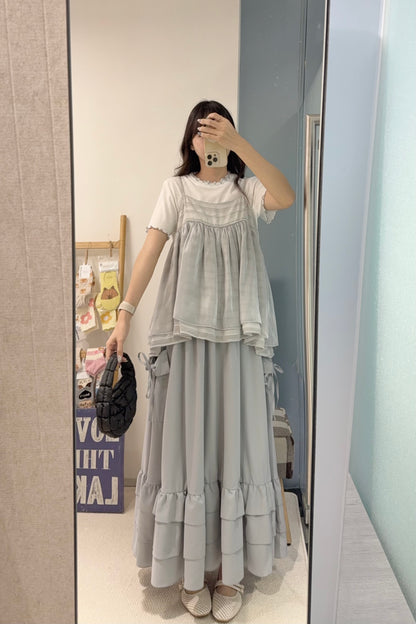 夏季・緞面質感吊帶上衣 2色入 1S10837