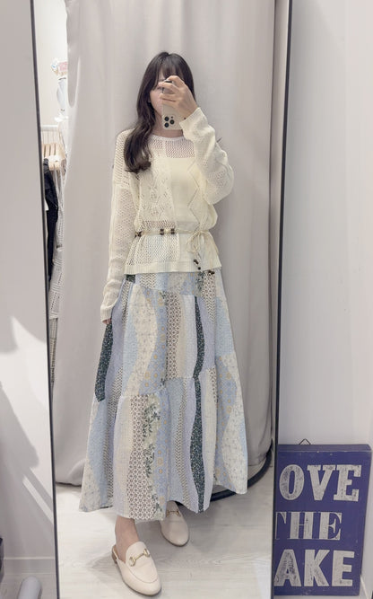 春夏・民族風裙配網衫SET 1S00430