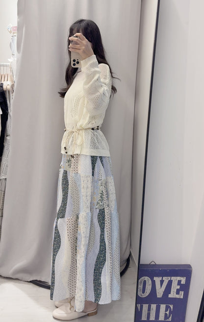 春夏・民族風裙配網衫SET 1S00430