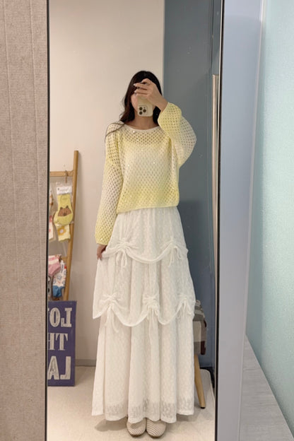 初秋・小閃片漸變色線衫 2色入 1S60840