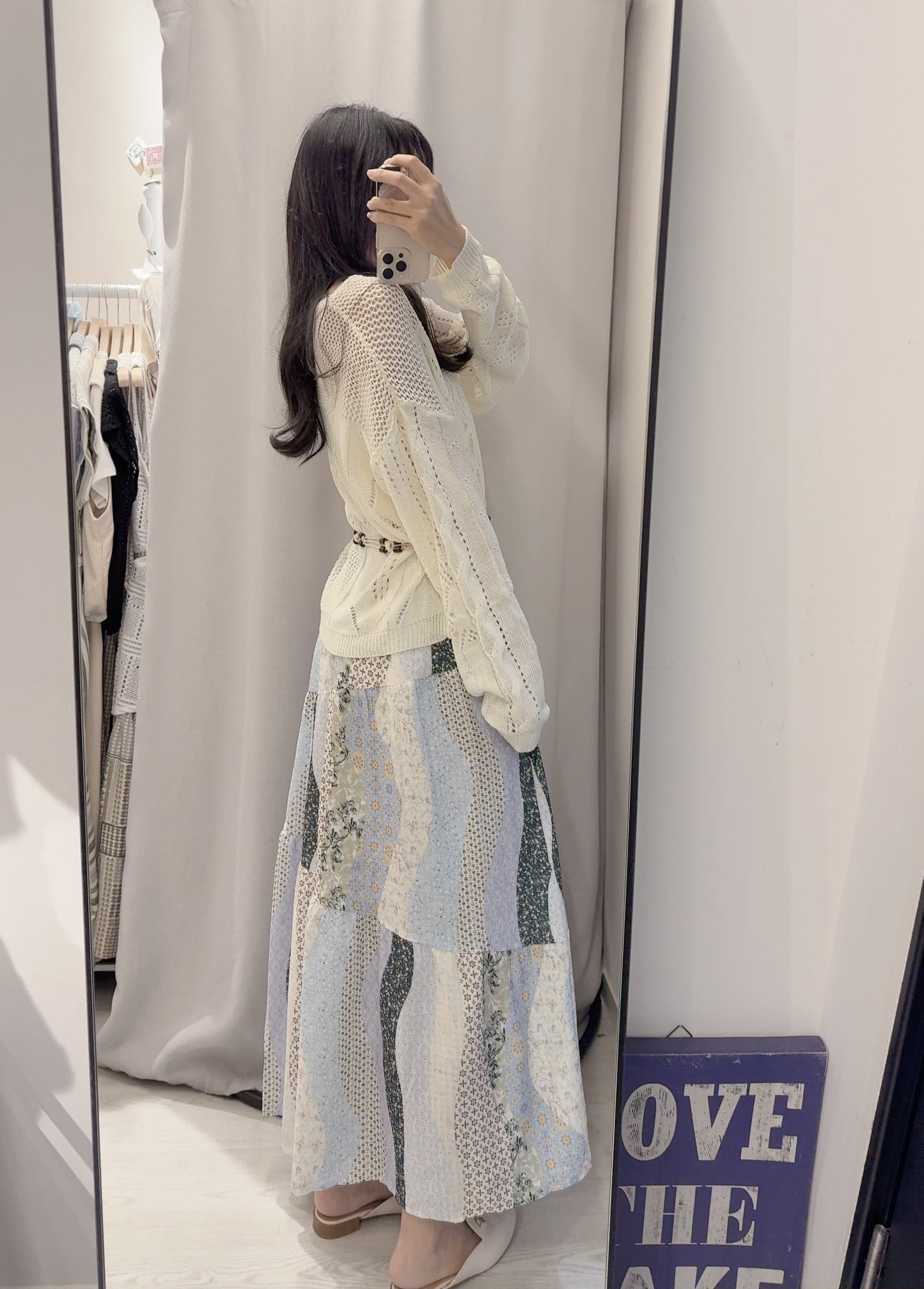 春夏・民族風裙配網衫SET 1S00430