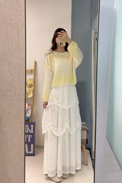 初秋・小閃片漸變色線衫 2色入 1S60840