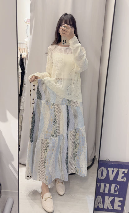 春夏・民族風裙配網衫SET 1S00430
