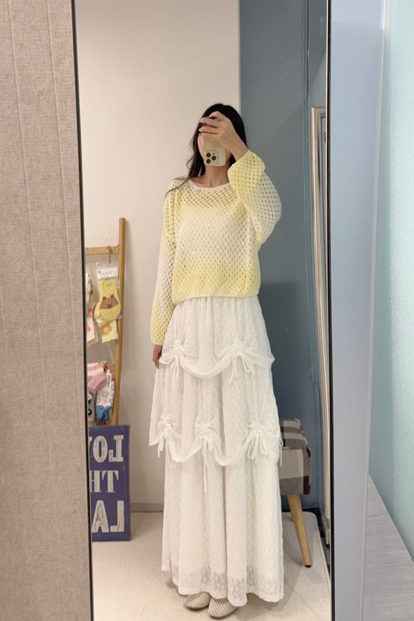 初秋・小閃片漸變色線衫 2色入 1S60840