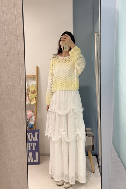 初秋・小閃片漸變色線衫 2色入 1S60840