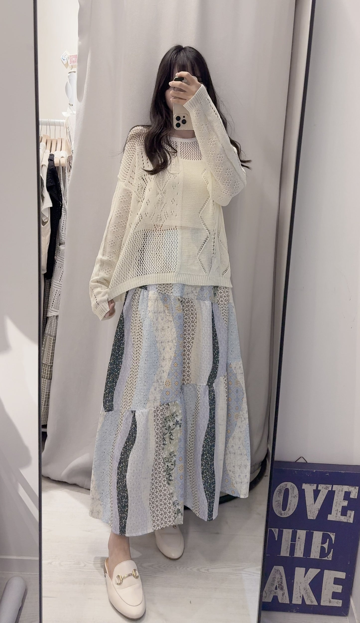 春夏・民族風裙配網衫SET 1S00430