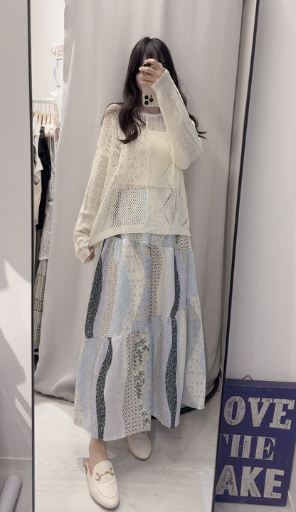 春夏・民族風裙配網衫SET 1S00430