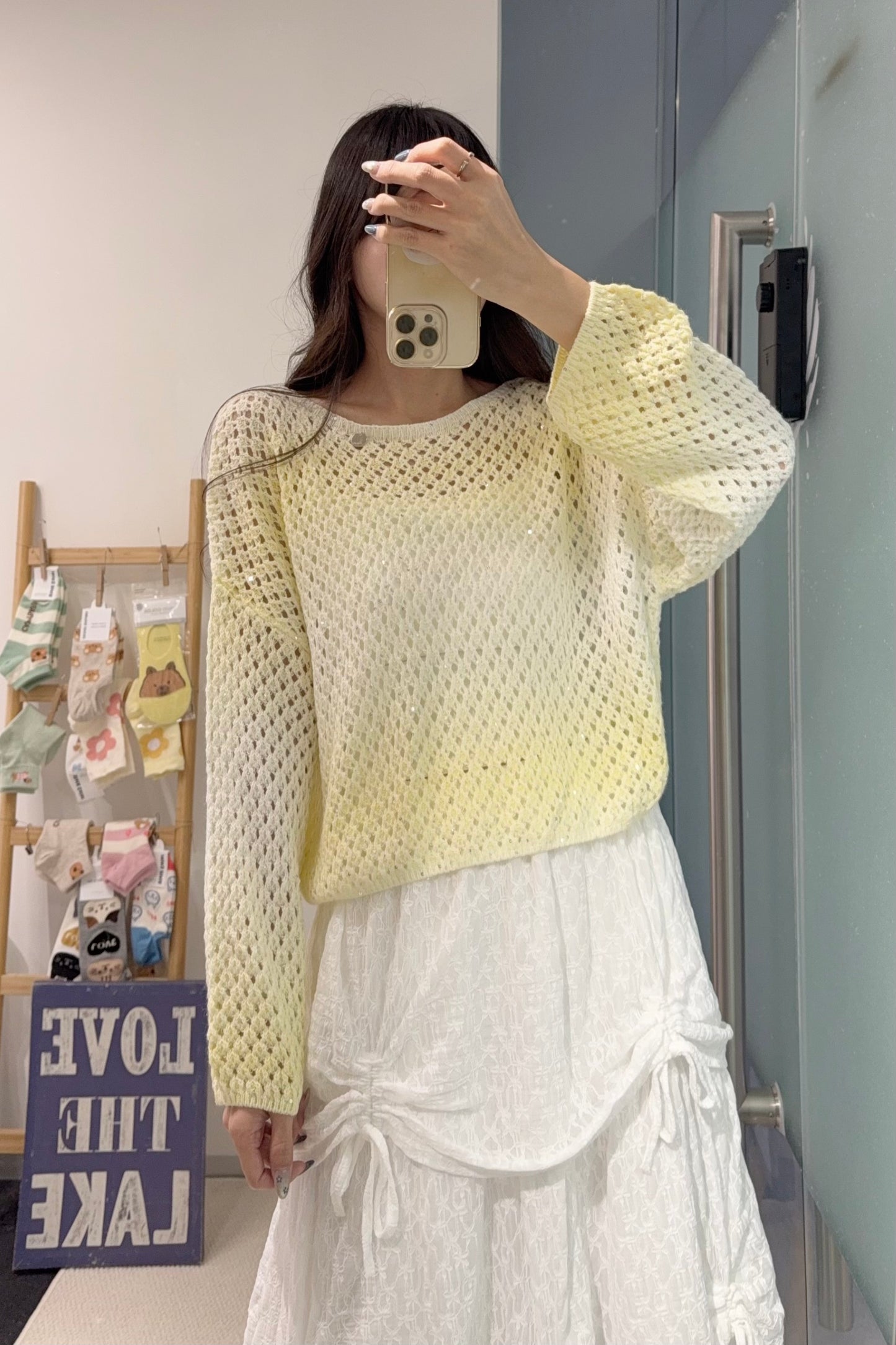 初秋・小閃片漸變色線衫 2色入 1S60840