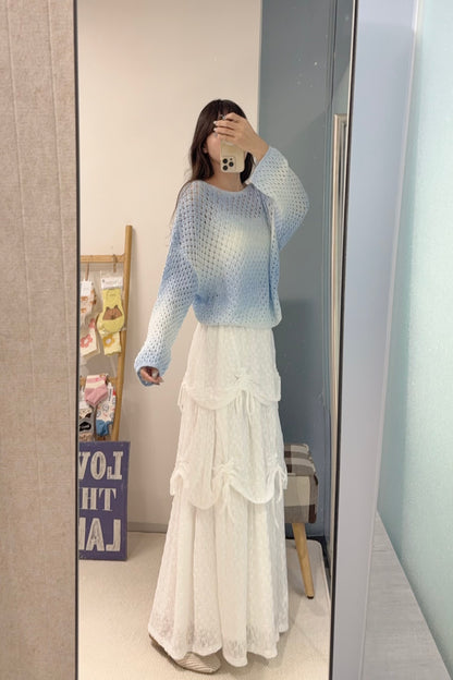 初秋・小閃片漸變色線衫 2色入 1S60840