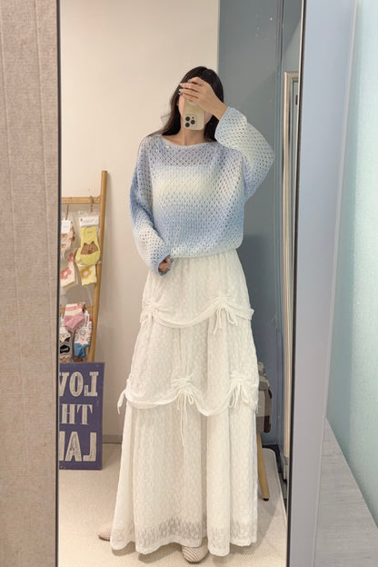 初秋・小閃片漸變色線衫 2色入 1S60840