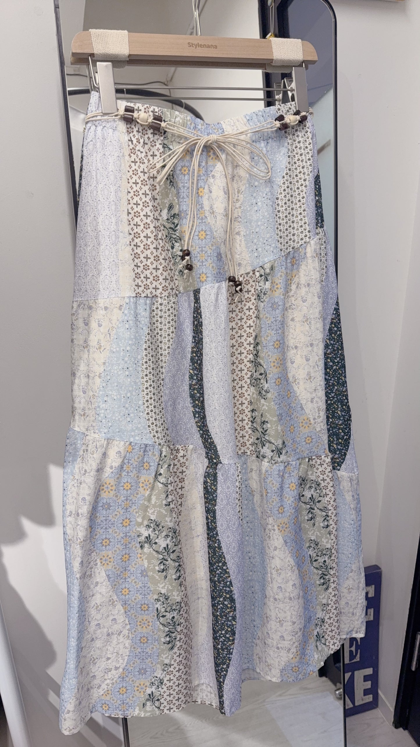 春夏・民族風裙配網衫SET 1S00430