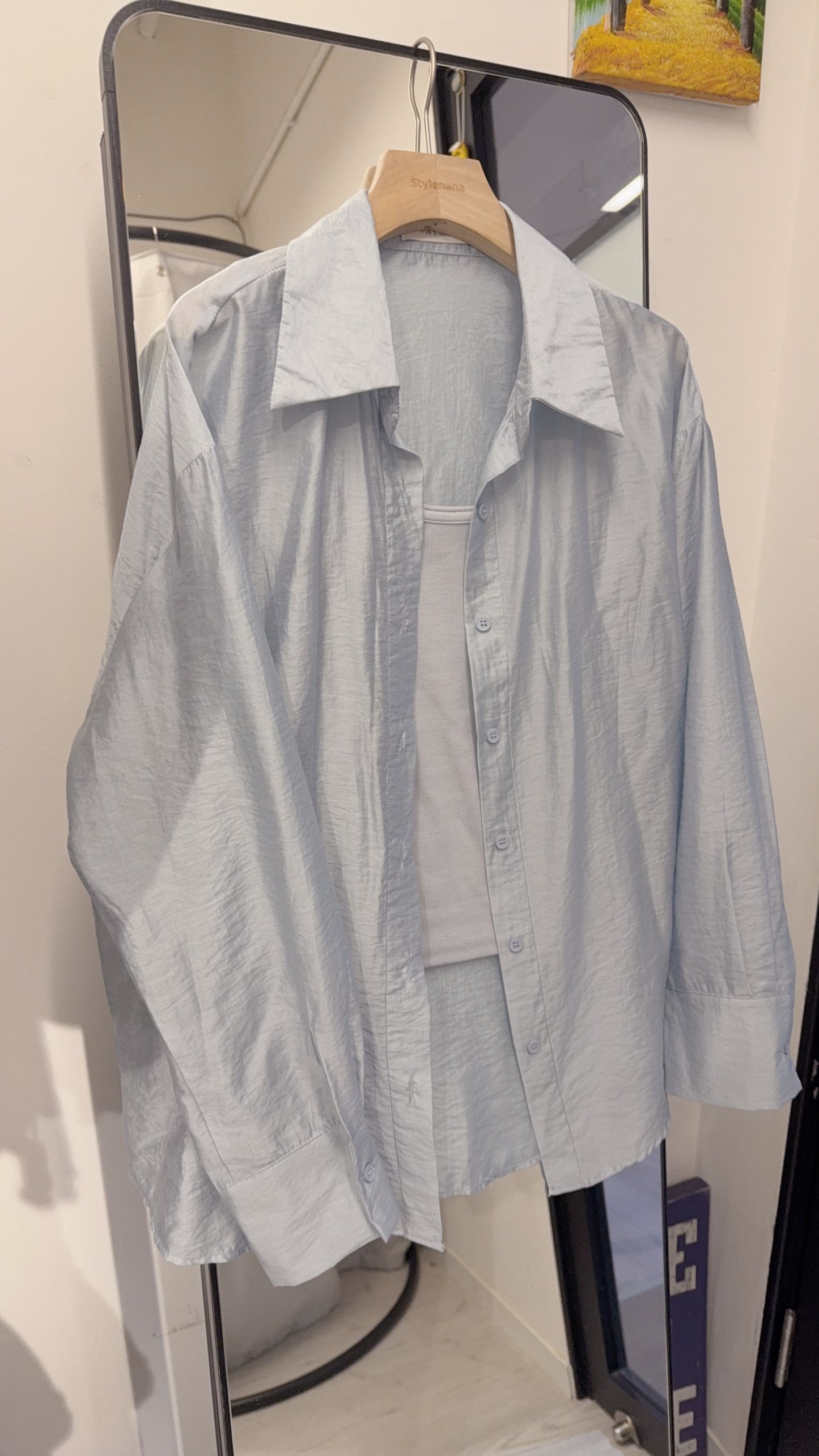 春夏・恤衫連蕾絲裙三件套裝 1S00326