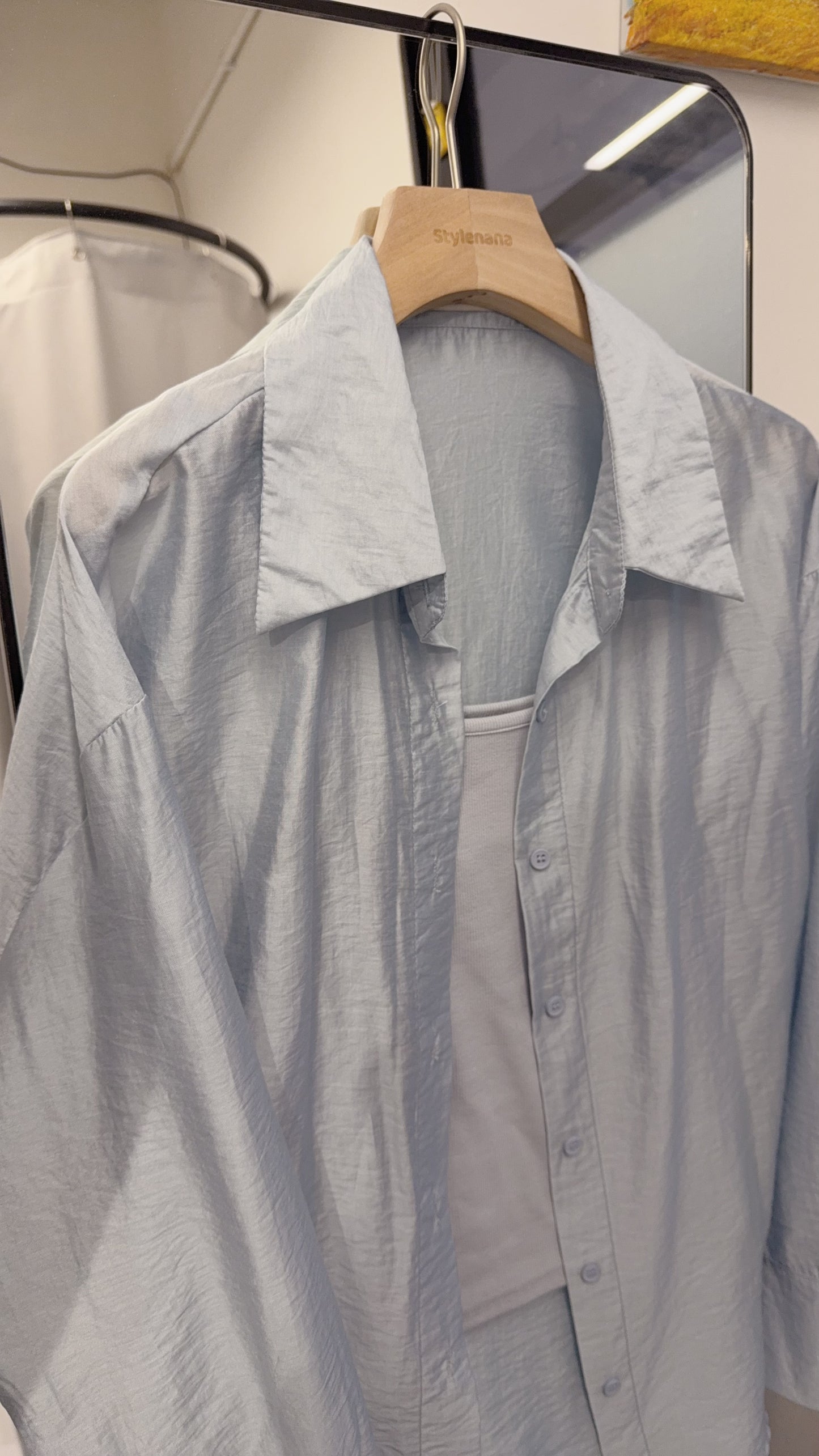 春夏・恤衫連蕾絲裙三件套裝 1S00326