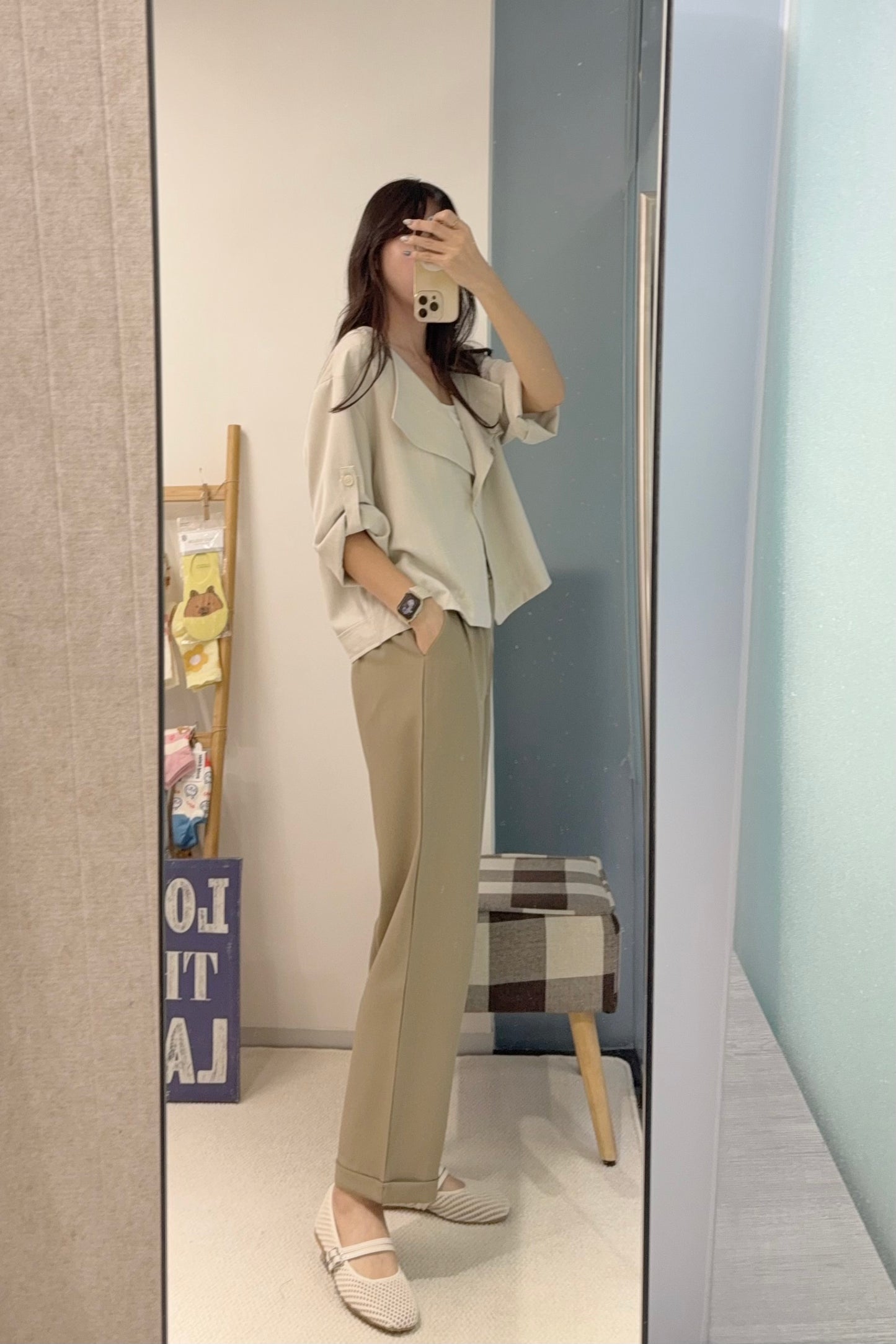 初秋・短身單扣鈕西裝外套 2色入 1S60839