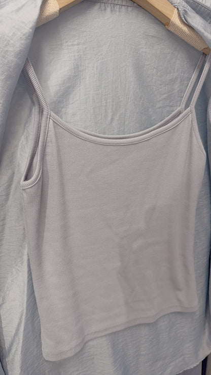 春夏・恤衫連蕾絲裙三件套裝 1S00326