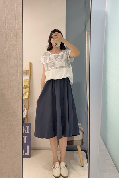 夏季・通花拼布連身裙 1S20841