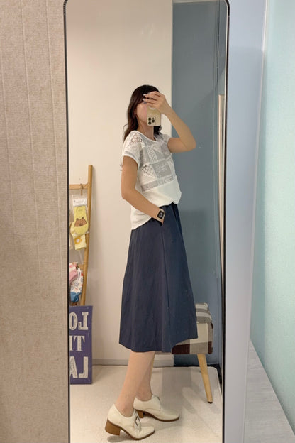 夏季・通花拼布連身裙 1S20841
