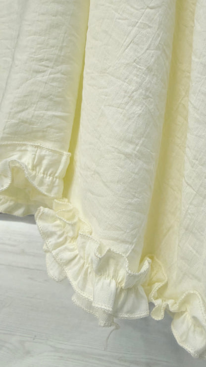 夏季・立體Ruffle邊假兩件長裙 2色入 1S60329