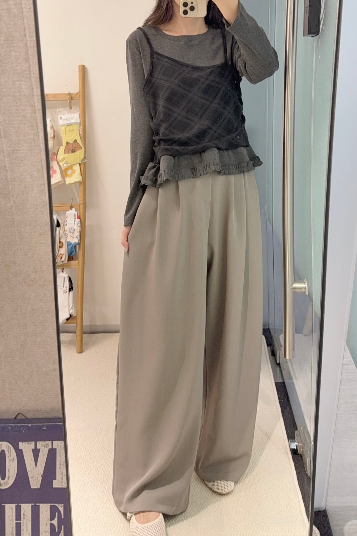 初秋・皺褶寬鬆西褲 2色入 1S70907