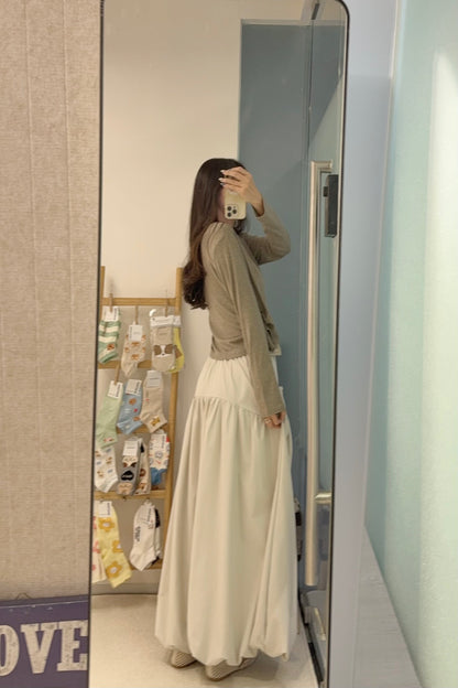 初秋・親膚假兩件束邊上衣 2色入 1S60912