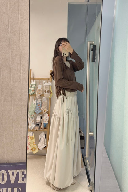 初秋・親膚假兩件束邊上衣 2色入 1S60912
