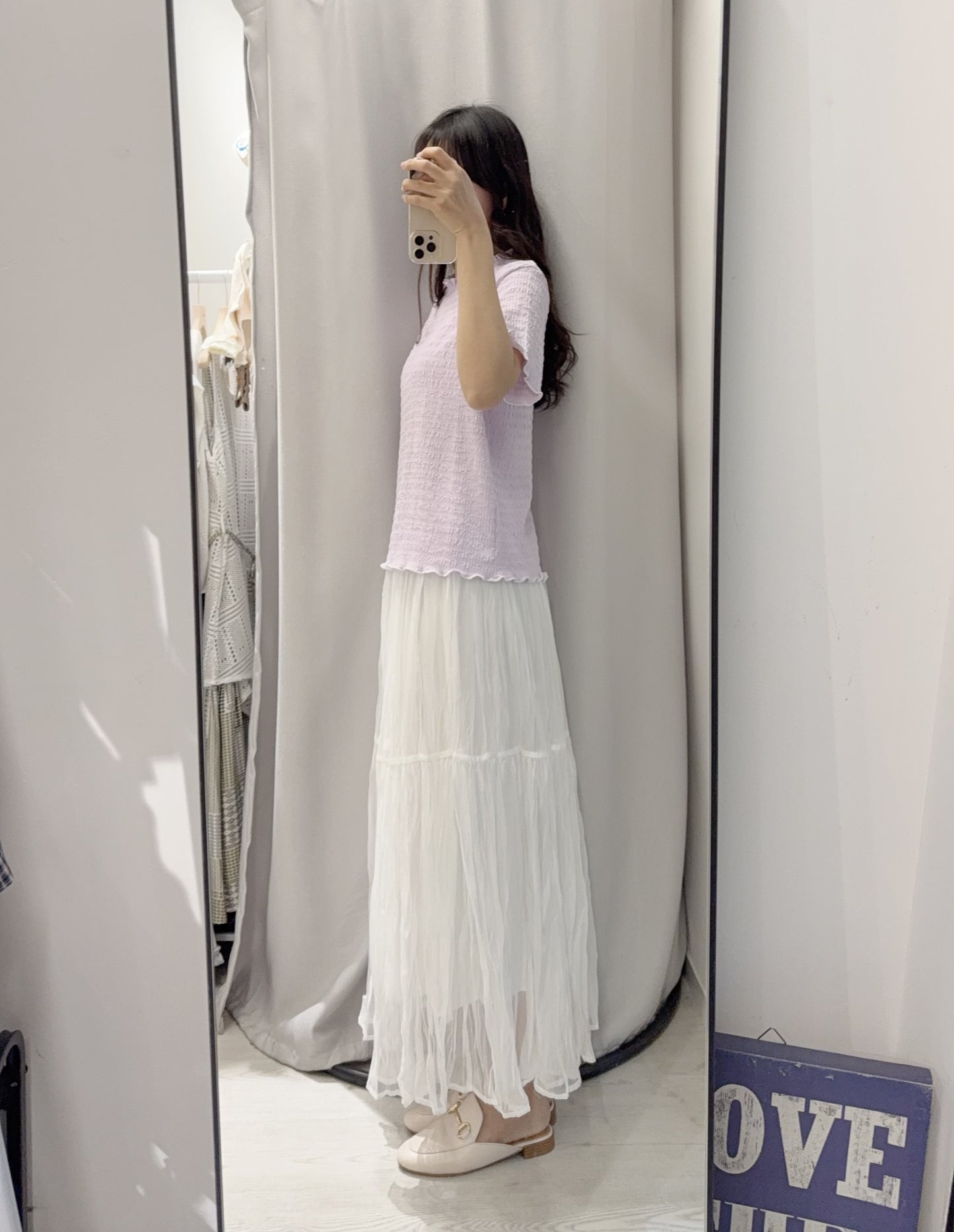 夏季・Ruffles皺皺布上衣 3色入 1S10404