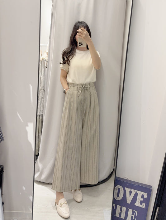 夏季・兩層木耳邊坑紋上衣 3色入 1S50403