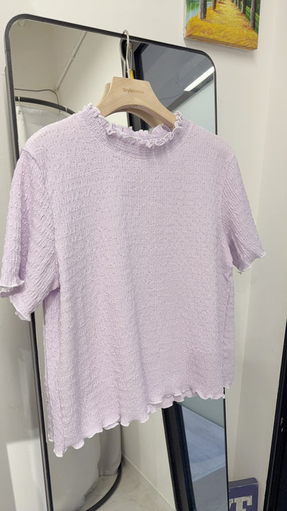 夏季・Ruffles皺皺布上衣 3色入 1S10404