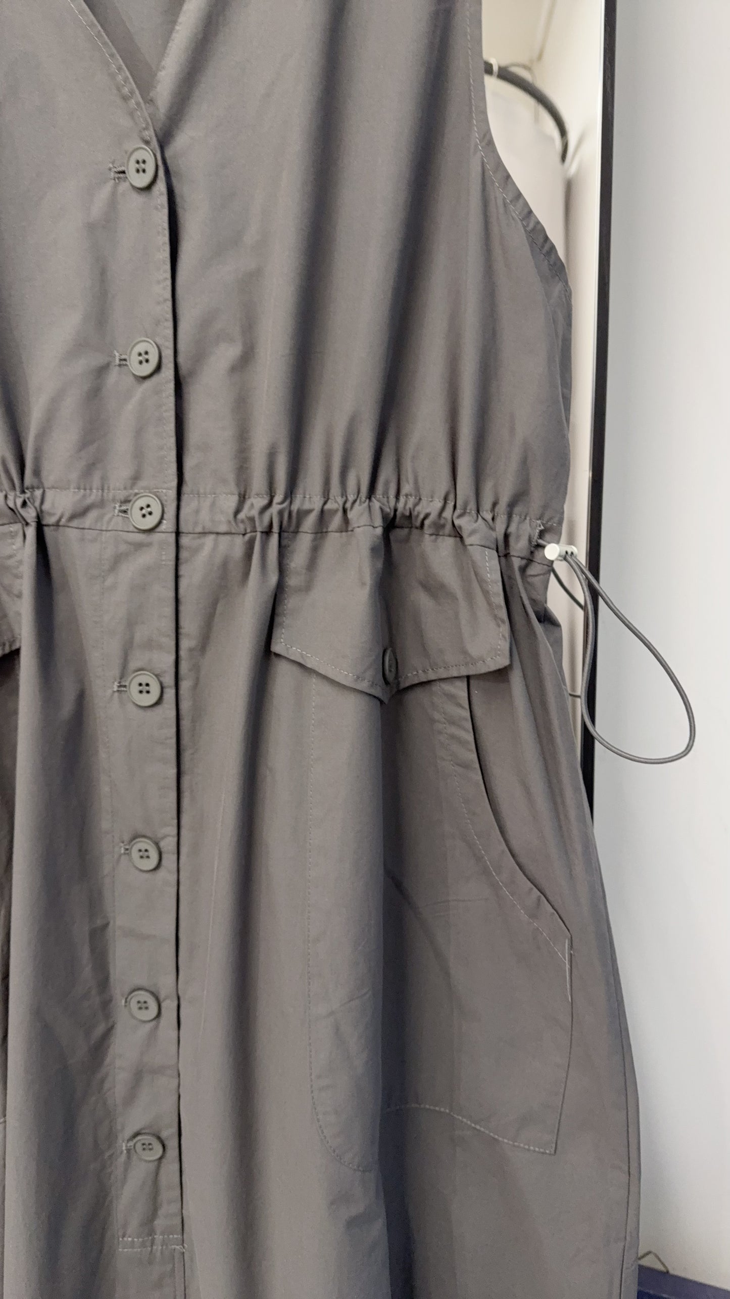 夏季・束腰無袖背心裙 2色入 1S60407