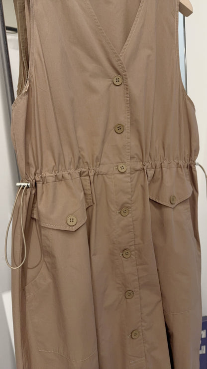 夏季・束腰無袖背心裙 2色入 1S60407