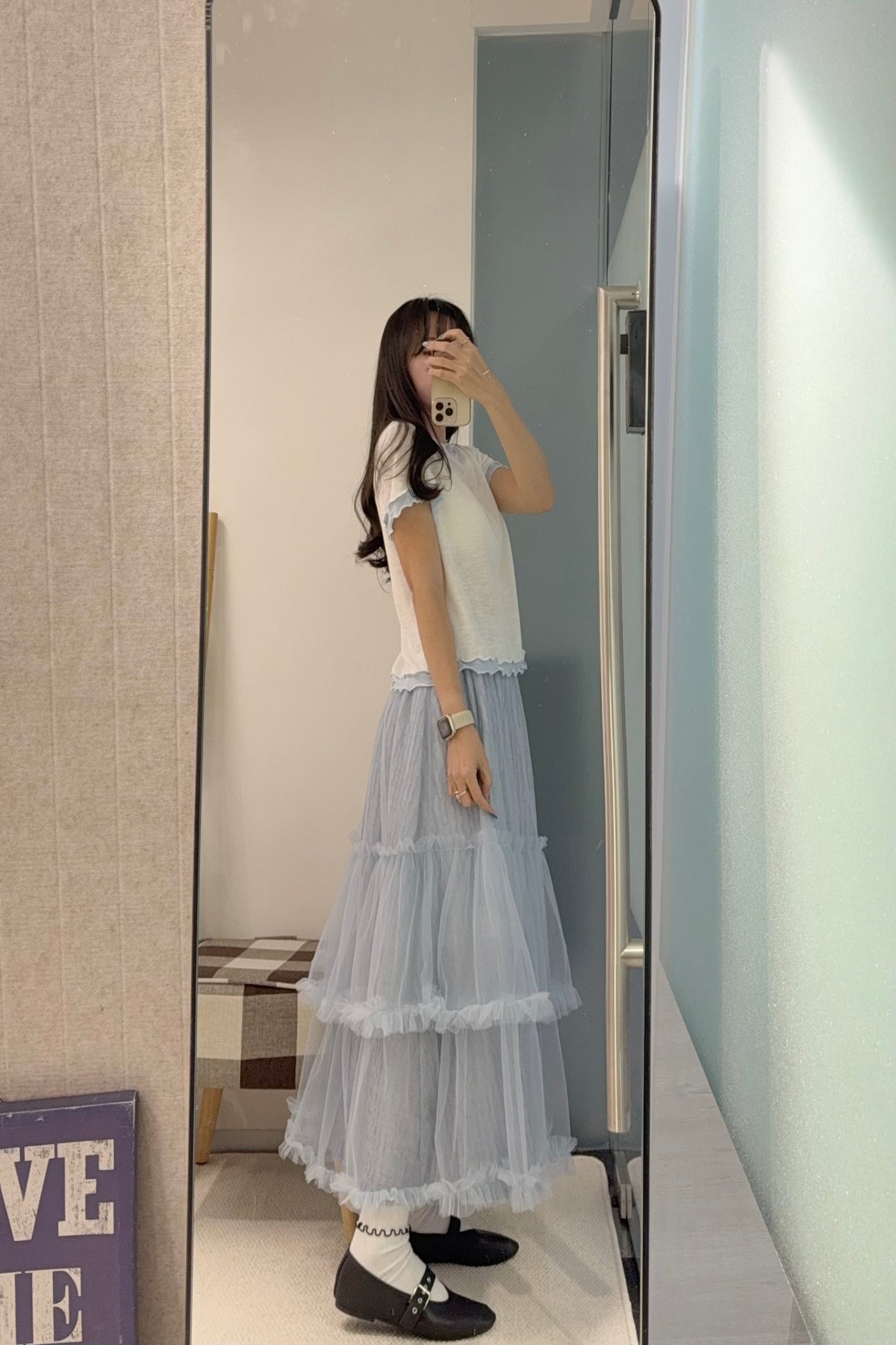夏季・撞色親膚薄Tee 3色入 1S10921