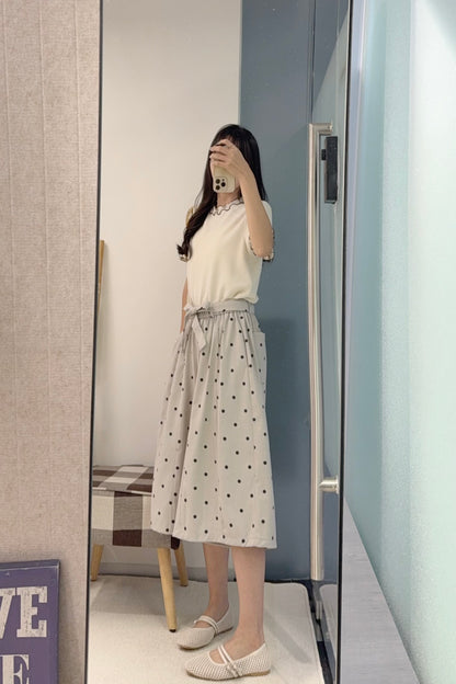 初秋・木耳邊窩夫上衣 5色入 1S50918