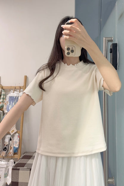 初秋・親膚暗直紋上衣 3色入 1S10920