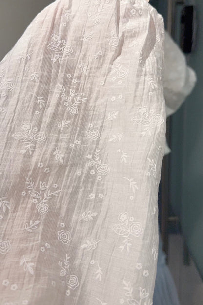 初秋・小清新暗紋碎花薄長袖 1色入 1S70922