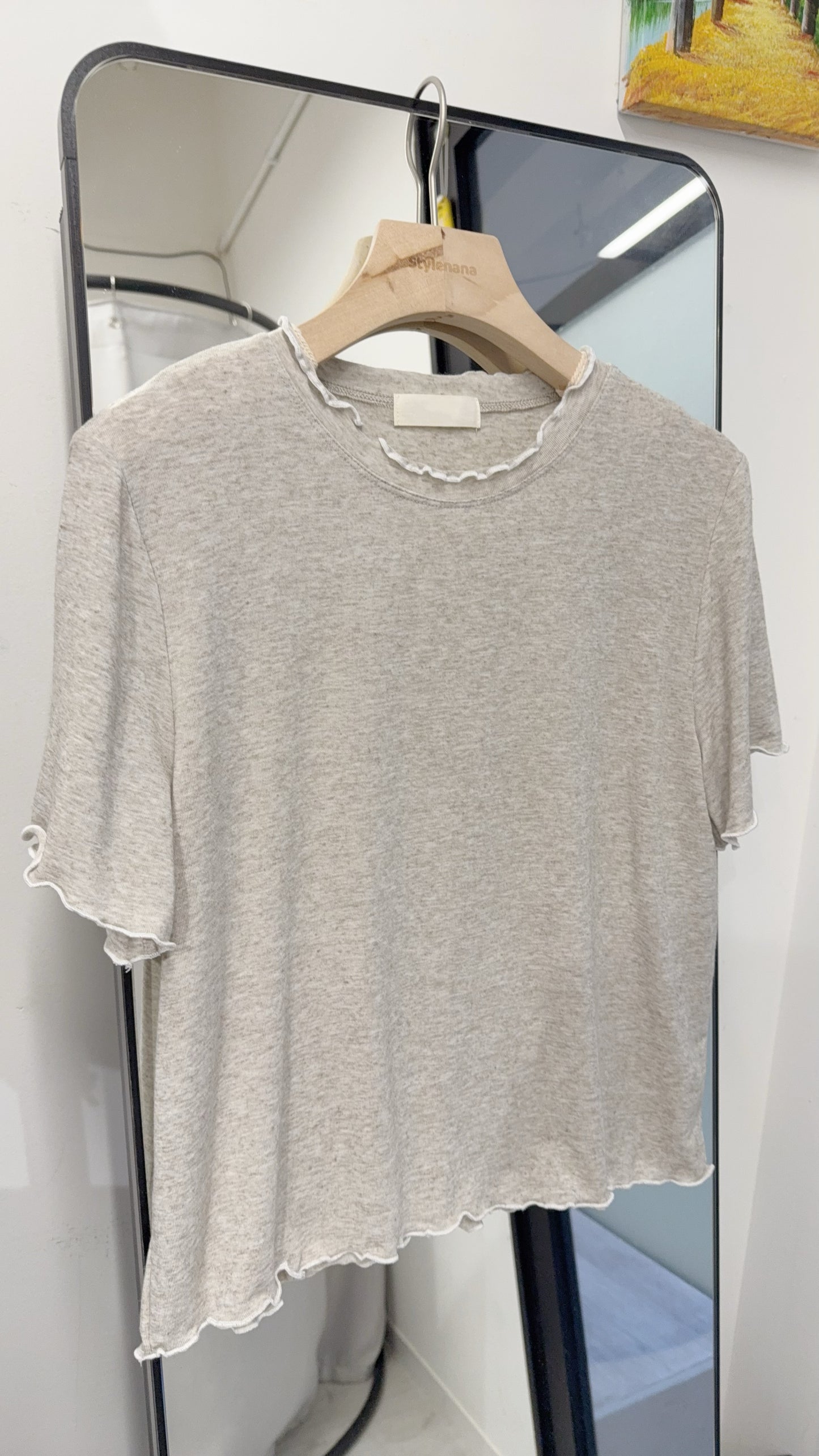 夏季・超親膚彈性薄Tee 3色入 1S50401