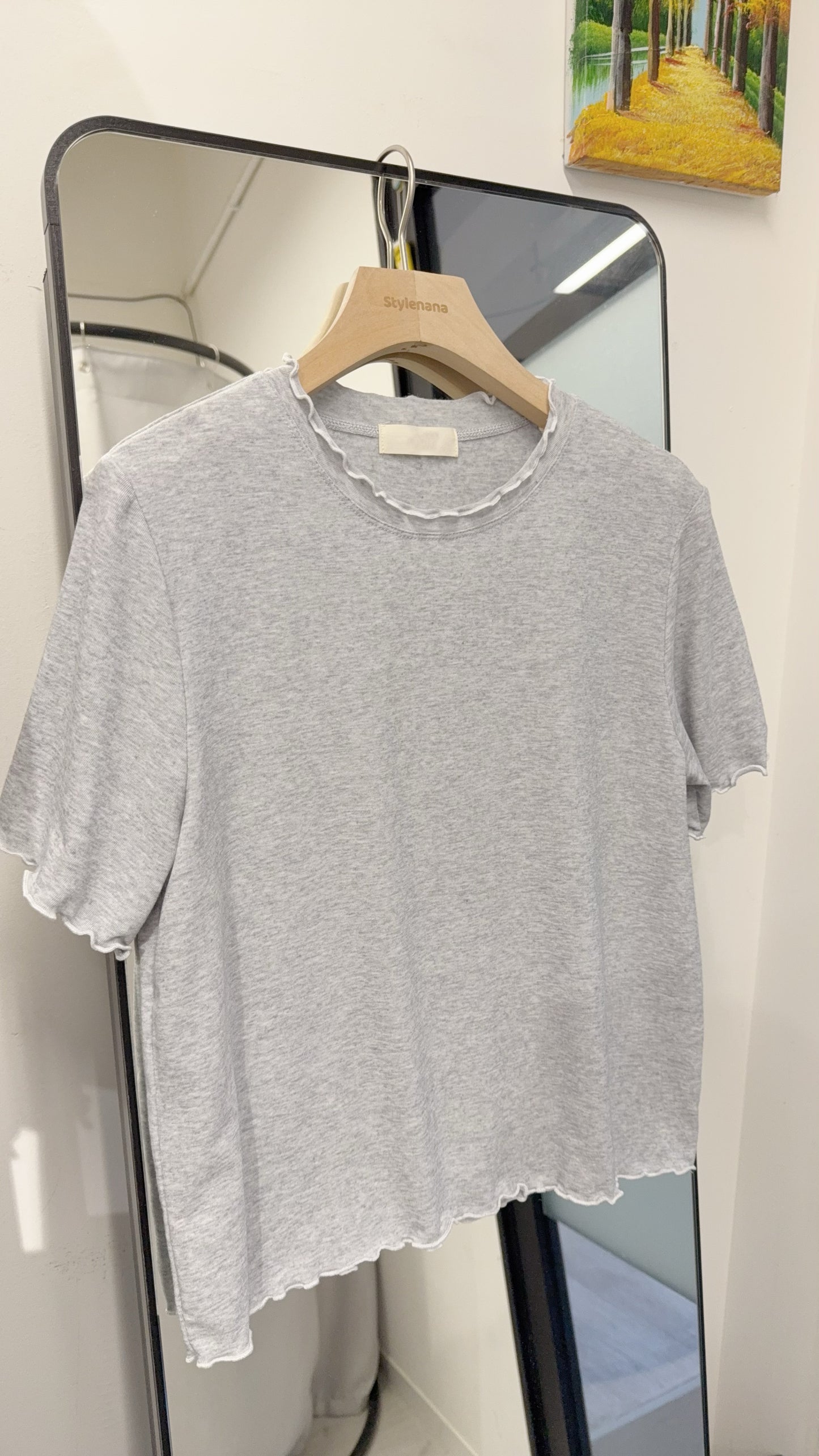夏季・超親膚彈性薄Tee 3色入 1S50401
