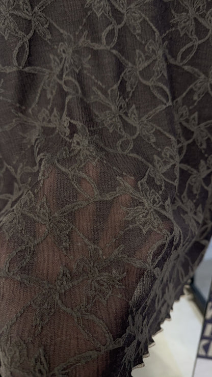 夏季・超薄透視超親膚暗花Tee 2色入 1S10408