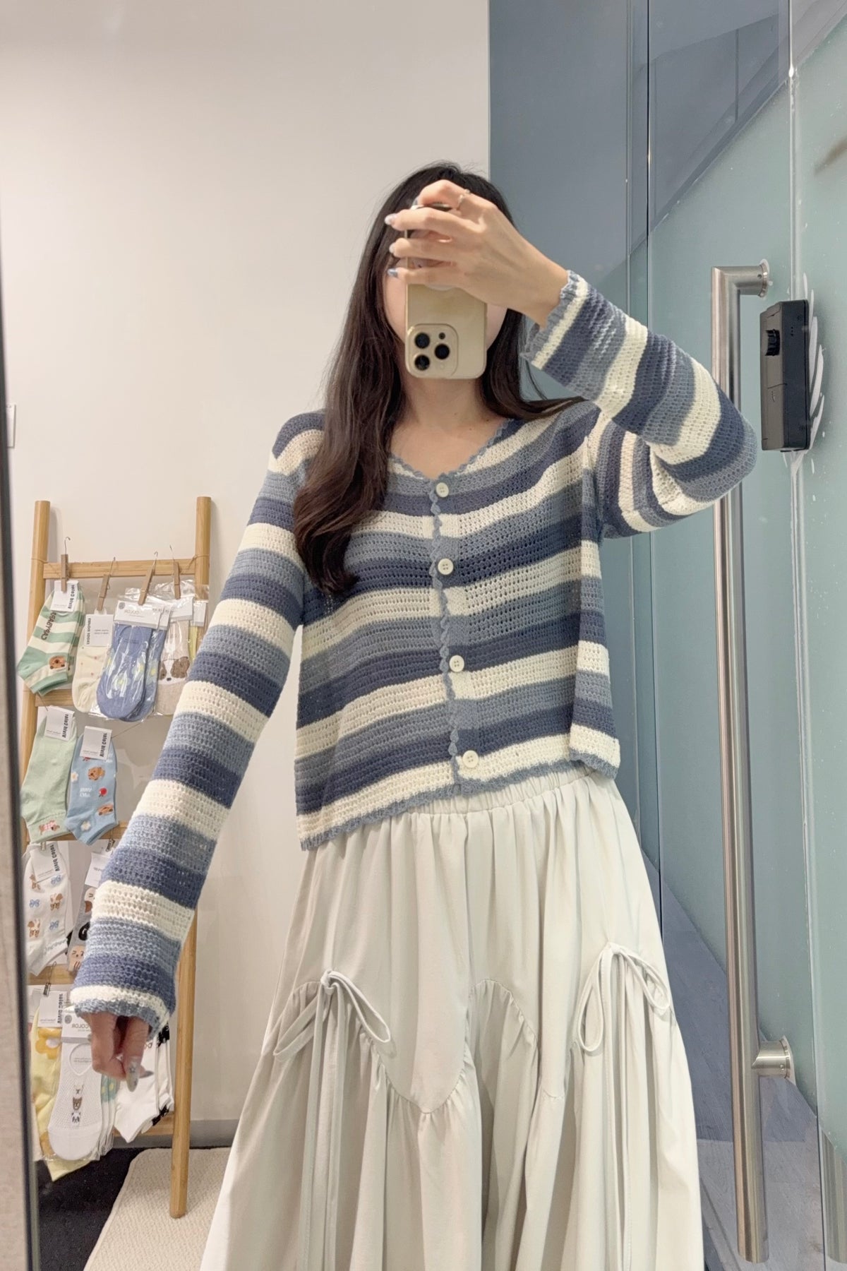 初秋・開胸橫間線衫 2色入 1S60928