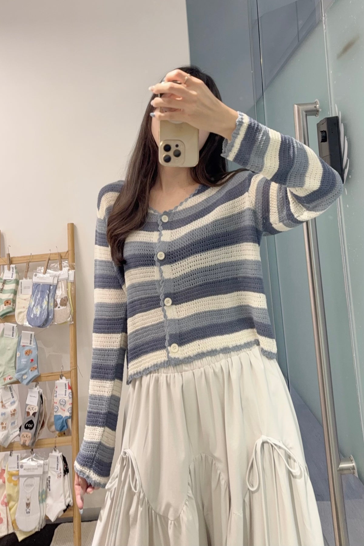 初秋・開胸橫間線衫 2色入 1S60928