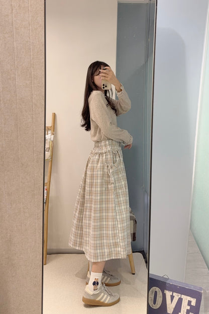 初秋・Ruffles親膚長袖上衣 4色入 1S50925