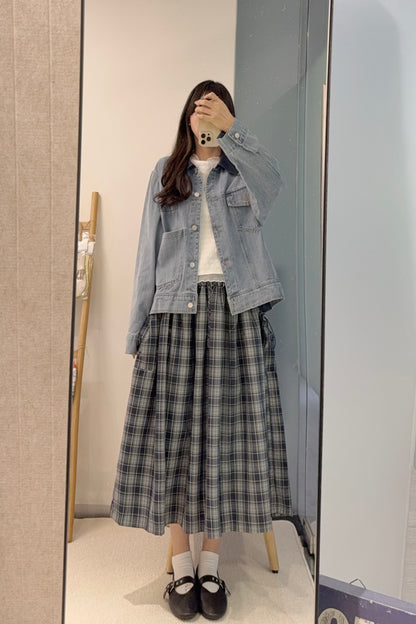 初秋・Oversized 男友風牛仔褸 1S70931