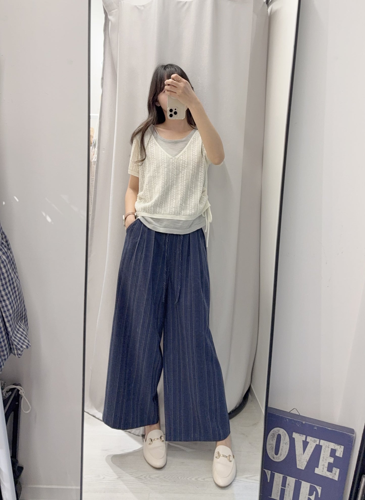 夏季・束邊假兩件線衫 2色入 1S60410