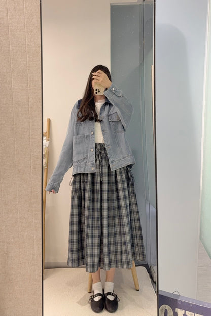 初秋・Oversized 男友風牛仔褸 1S70931